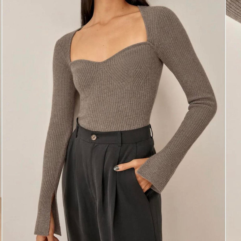 Reformation Glenna Recycled Cashmere Sweater - Size XS